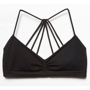 Free People Strappy Back Bra / Black